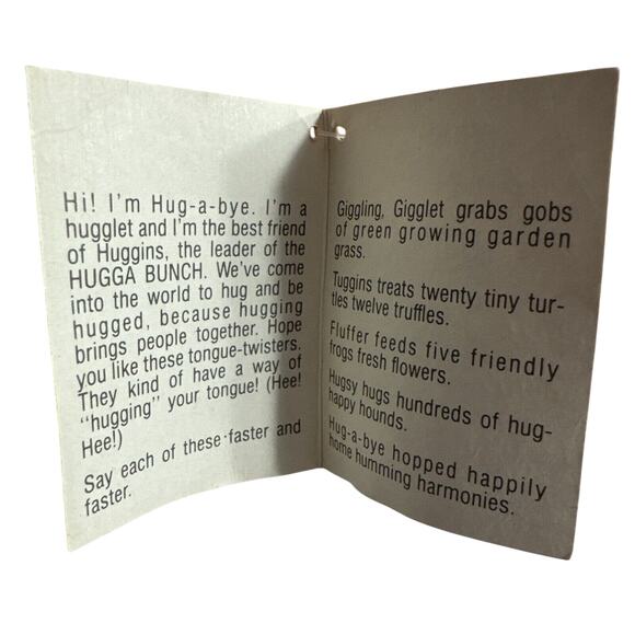 Taco Bell Hallmark Cards Hugga Bunch Hug A Bye Plush 7" Doll Toy Vintage 1984 - Picture 6 of 6